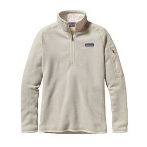Patagonia Better Sweater Women's Large Beige Knit Fleece Quarter Zip Gorpcore